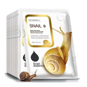 10 Masques bave d'escargot en Tissus