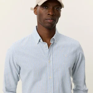 Konrad Stripe Cotton Linen Shirt