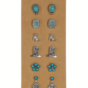 Kit de boucles d'oreille Western