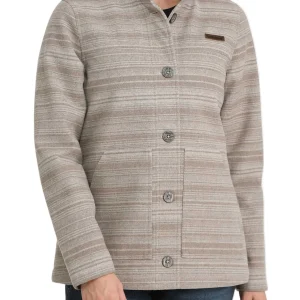 Veste en Sergé de Laine Grise- Femme