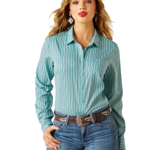 Chemise Kirby Pro Team Turquoise - Femme