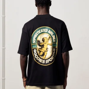 Sophisticated Airlines Black Tee