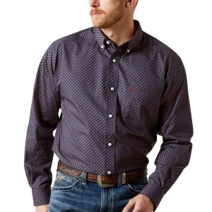 Chemise Briggs Navy Wrinkle Free - Homme