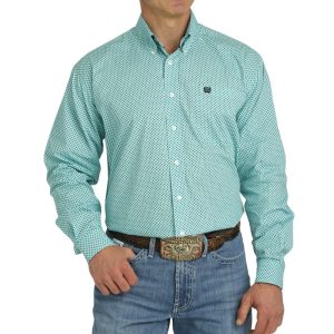 Chemise Géo Turquoise - Homme