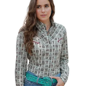 Chemise Géo Flower - Femme