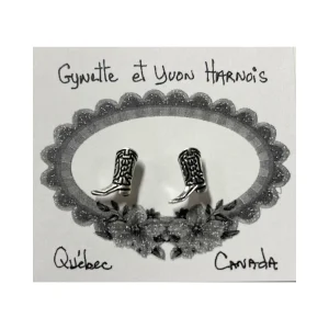 Boucles d'oreilles bottes western