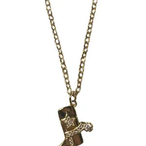 Collier Botte de cowboy brillante