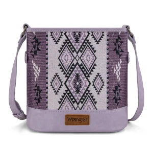 Sac à bandoulière Aztec Distressed Print Dual