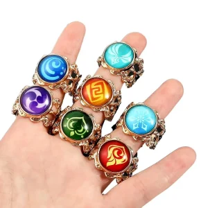Bague Anime Genshin Impact Phosphorescentes