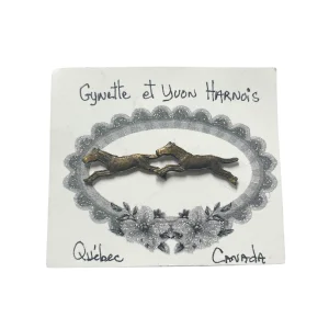 Boucles d'oreilles Cheval de course