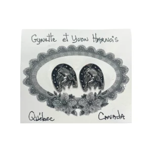 Boucles d'oreilles Fer et Cheval Argent