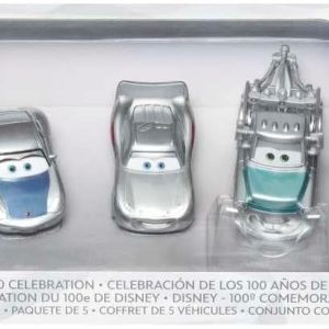 Coffret 5 Voitures Cars - Edition Spéciale 100 ans de Disney