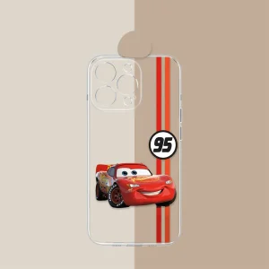 Coque Cars Transparente iPhone Flash McQueen