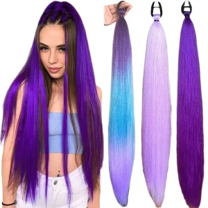 Cosplay Extension Cheveux Synthétiques Femme
