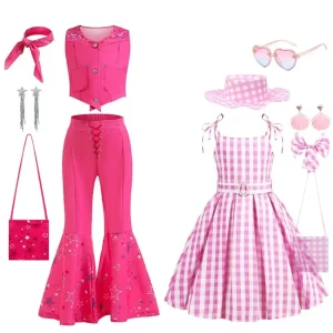 Cosplay Vêtement Barbie Rose