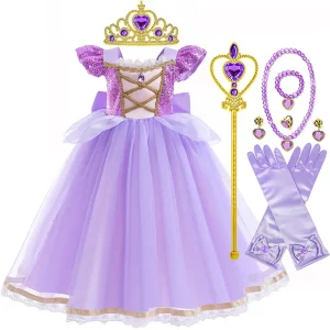Costume de princesse Raiponce Enfant Robe de bal