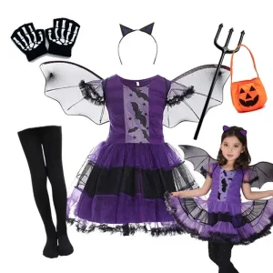 Costume Robe chauve-souris violette