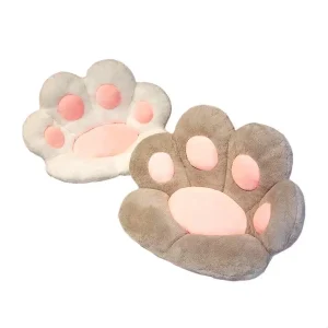 Coussin de siège en peluche patte d'ours