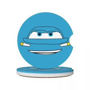 Dessous de Verre Cars - Flash McQueen Bleu