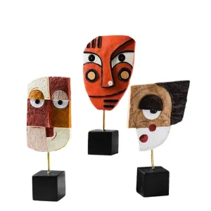 Figurines Décoratives Visages en résine Art Picasso