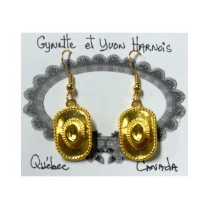 Boucles d'oreilles pendantes Chapeau