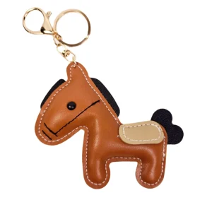 Porte-clé Poney cuir