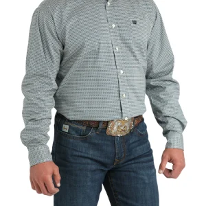 Chemise Western Teal/Noire classique - Homme