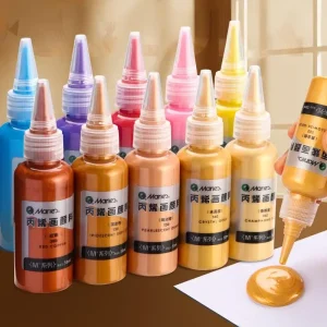 Peinture Acrylique Effet Métallique pour Figurine