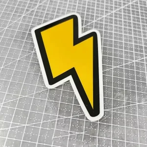 Sticker Cars Eclair Jaune